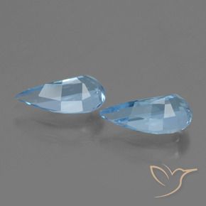 Pedras preciosas de Topázio Céu azul natural de 2.68 ct, Chique, VVS