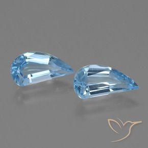Pedras preciosas de Topázio Céu azul natural de 2.60 ct, Chique, VVS-VS