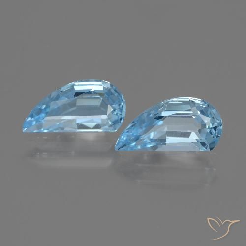 2.77ctw Natural Céu azul Topázio, Chique, VVS-VS