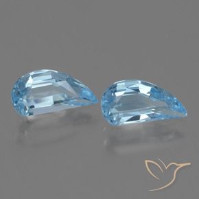 Pedras preciosas de Topázio Céu azul natural de 2.77 ct, Chique, VVS-VS
