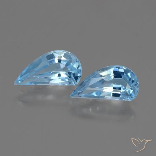 2.66ctw Natural Céu azul Topázio, Chique, VVS