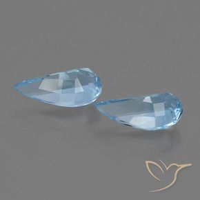 Pedras preciosas de Topázio Céu azul natural de 2.66 ct, Chique, VVS