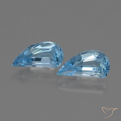2.79ctw Natural Céu azul Topázio, Chique, VVS