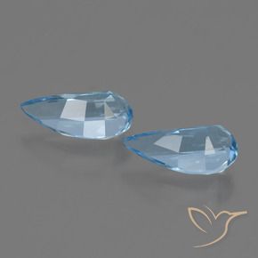Pedras preciosas de Topázio Céu azul natural de 2.79 ct, Chique, VVS