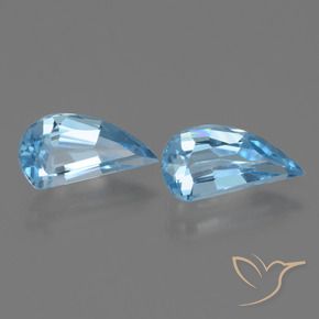 Pedras preciosas de Topázio Céu azul natural de 2.84 ct, Chique, VVS
