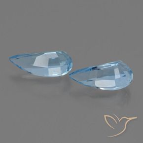 Pedras preciosas de Topázio Céu azul natural de 2.84 ct, Chique, VVS