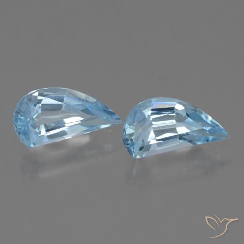 Pedras preciosas de Topázio Azul Suíço natural de 2.76 ct, Chique, VVS