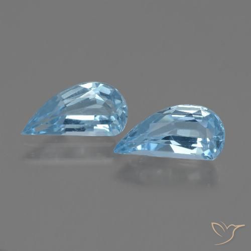 2.53ctw Natural Céu azul Topázio, Chique, VVS