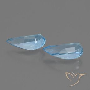 Pedras preciosas de Topázio Céu azul natural de 2.53 ct, Chique, VVS