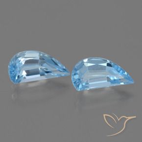 Pedras preciosas de Topázio Céu azul natural de 2.92 ct, Chique, VVS