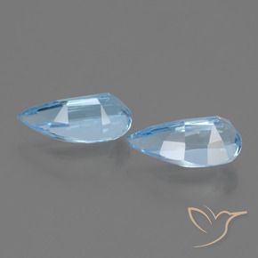 Pedras preciosas de Topázio Céu azul natural de 2.92 ct, Chique, VVS