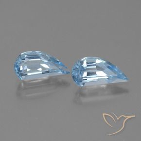 Pedras preciosas de Topázio Céu azul natural de 2.80 ct, Chique, VVS-VS