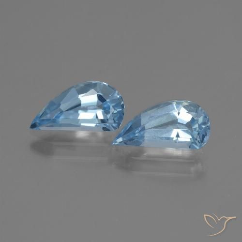 2.73ctw Natural Azul Suíço Topázio, Chique, VVS