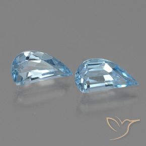 Pedras preciosas de Topázio Céu azul natural de 2.89 ct, Chique, VVS-VS