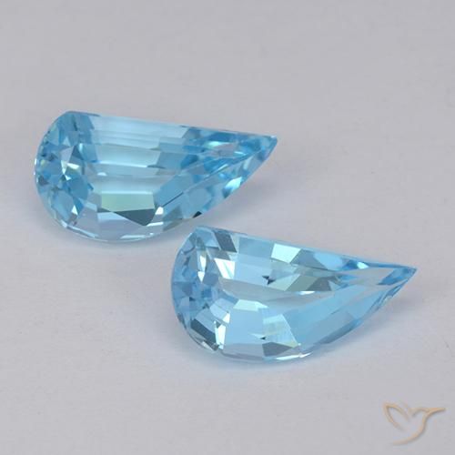 2.78ctw Natural Azul Suíço Topázio, Chique, VVS