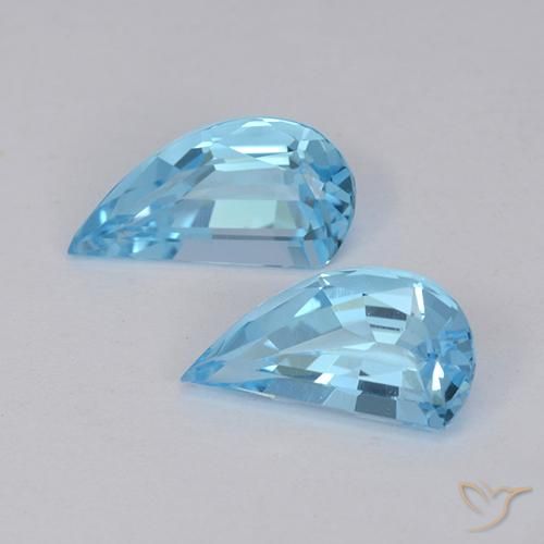 Pedras preciosas de Topázio Azul Suíço natural de 2.78 ct, Chique, VVS