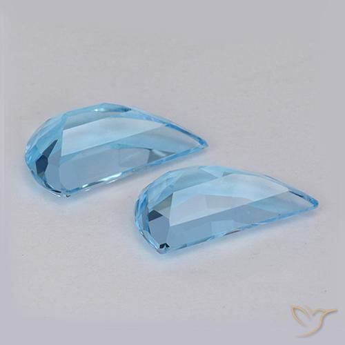 Pedras preciosas de Topázio Azul Suíço natural de 2.78 ct, Chique, VVS