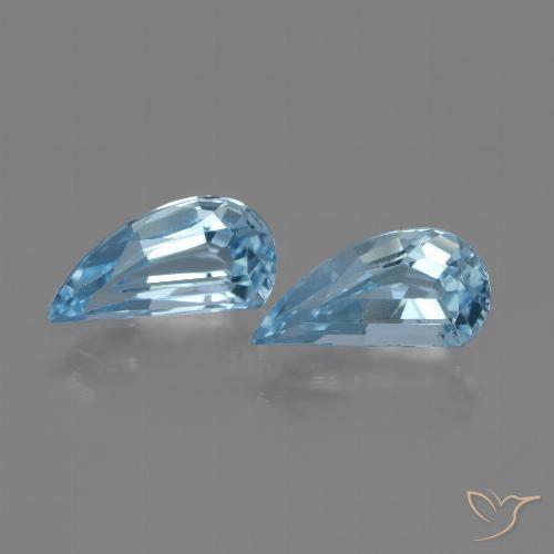 2.65ctw Natural Céu azul Topázio, Chique, VVS-VS