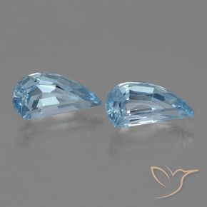 Pedras preciosas de Topázio Céu azul natural de 2.65 ct, Chique, VVS-VS