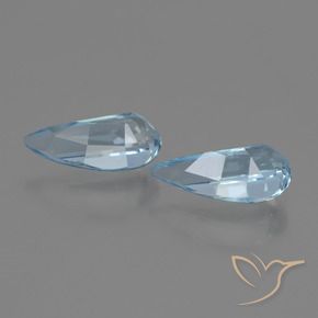 Pedras preciosas de Topázio Céu azul natural de 2.65 ct, Chique, VVS-VS