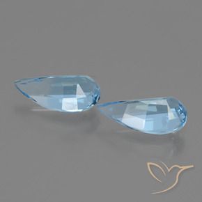 Pedras preciosas de Topázio Azul Suíço natural de 2.65 ct, Chique, VVS-VS
