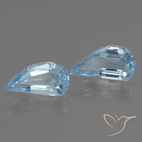 Pedras preciosas de Topázio Céu azul natural de 2.81 ct, Chique, VVS-VS