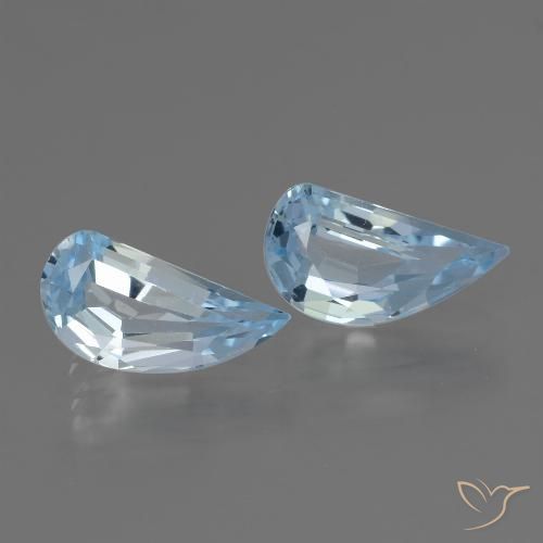 2.79ctw Natural Céu azul Topázio, Chique, VVS-VS