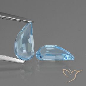Pedras preciosas de Topázio Céu azul natural de 2.77 ct, Chique, VVS