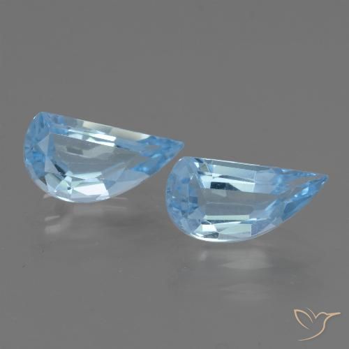 2.78ctw Natural Céu azul Topázio, Chique, VVS