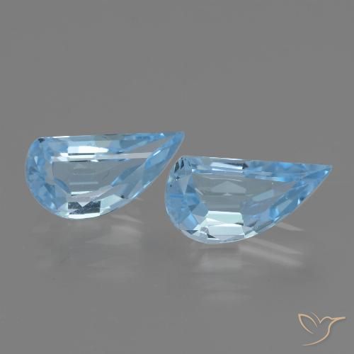 2.67ctw Natural Céu azul Topázio, Chique, VVS