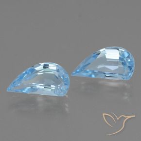 Pedras preciosas de Topázio Céu azul natural de 2.67 ct, Chique, VVS