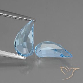 Pedras preciosas de Topázio Céu azul natural de 2.67 ct, Chique, VVS