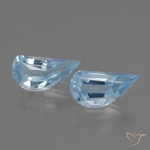 2.57ctw Natural Céu azul Topázio, Chique, VVS
