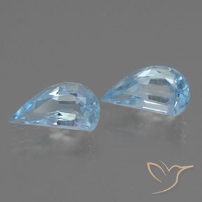 Pedras preciosas de Topázio Céu azul natural de 2.57 ct, Chique, VVS
