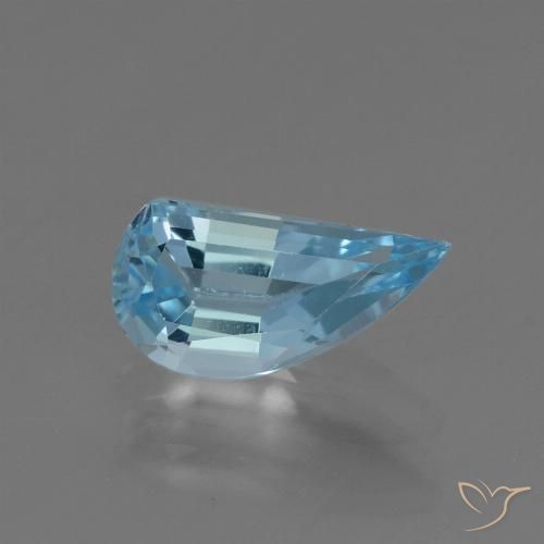 1.36ct Natural Céu azul Topázio, Chique, VVS