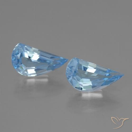2.71ctw Natural Céu azul Topázio, Chique, VVS