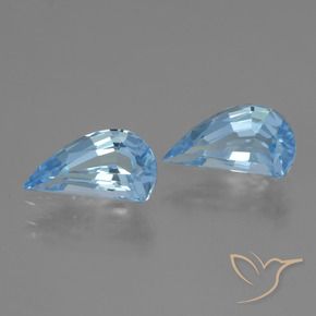Pedras preciosas de Topázio Céu azul natural de 2.71 ct, Chique, VVS