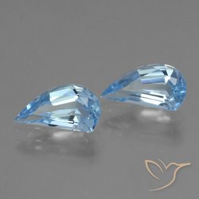 Pedras preciosas de Topázio Céu azul natural de 2.71 ct, Chique, VVS-VS