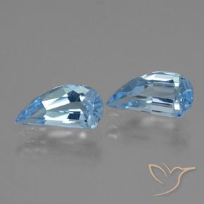 Pedras preciosas de Topázio Azul Suíço natural de 2.83 ct, Chique, VVS