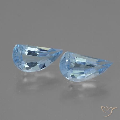 2.82ctw Natural Céu azul Topázio, Chique, VVS