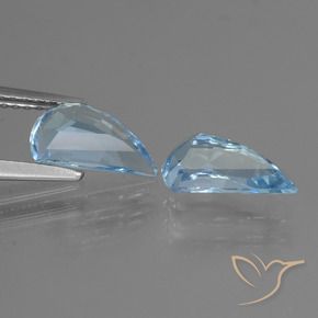 Pedras preciosas de Topázio Céu azul natural de 2.82 ct, Chique, VVS