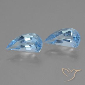 Pedras preciosas de Topázio Céu azul natural de 2.58 ct, Chique, VVS