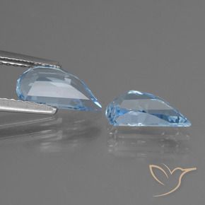 Pedras preciosas de Topázio Céu azul natural de 2.63 ct, Chique, VVS