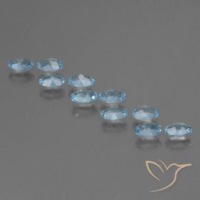 Pedras preciosas de Topázio Céu azul natural de 2.93 ct, oval, VS