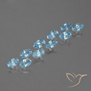 Pedras preciosas de Topázio Céu azul natural de 2.79 ct, oval, VS