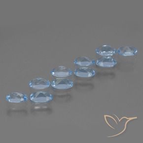 Pedras preciosas de Topázio Céu azul natural de 3.20 ct, oval, VS