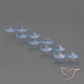 Pedras preciosas de Topázio Céu azul natural de 2.87 ct, oval, VS