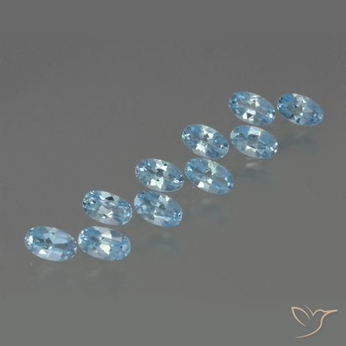 2.78ctw Natural Céu azul Topázio, oval, VS