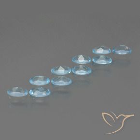 Pedras preciosas de Topázio Azul Suíço natural de 2.70 ct, oval, VS