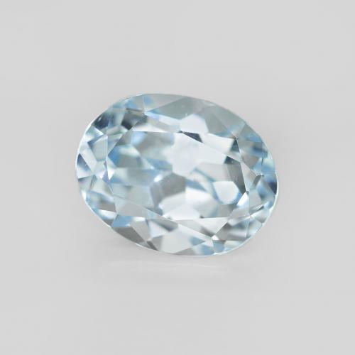 Topázio Bebê azul Natural 2.57ct, oval, VVS-VS